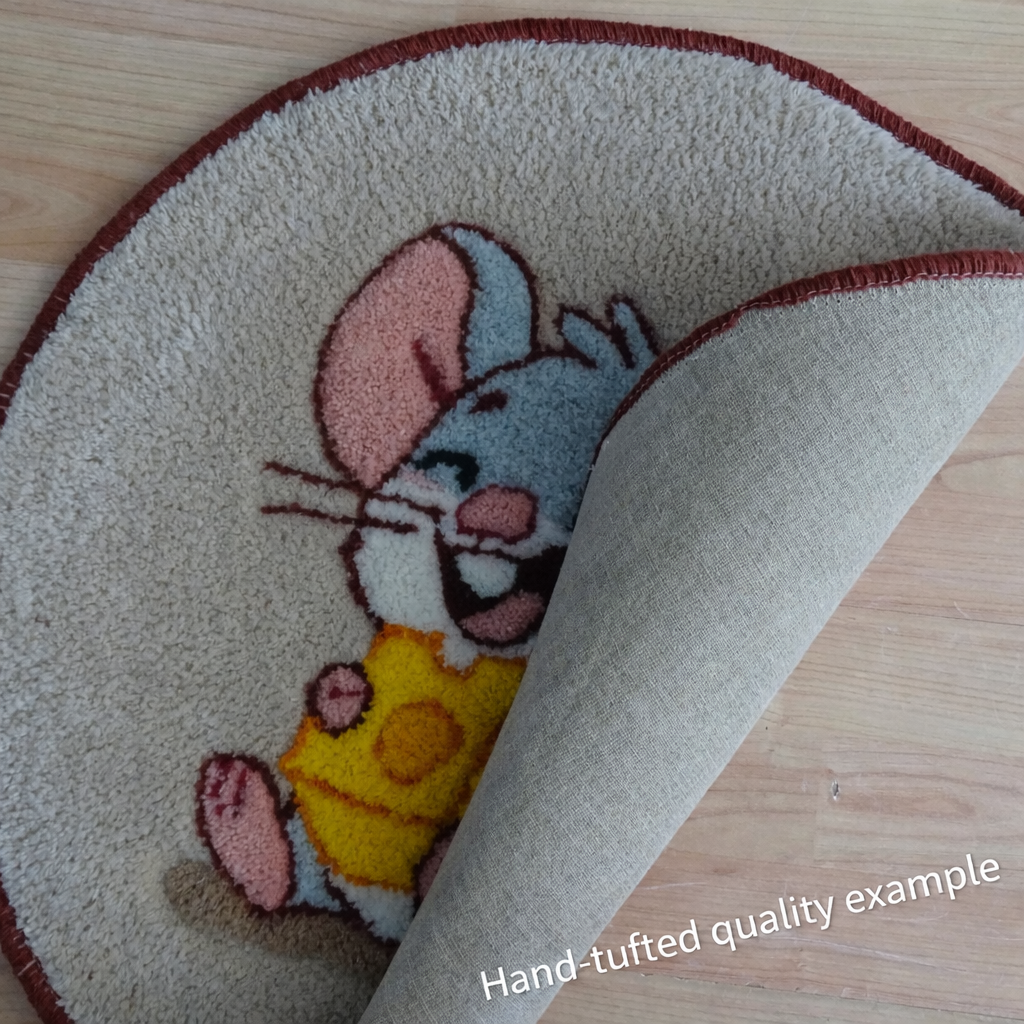 Personalised Wool Rug – Mouse Design