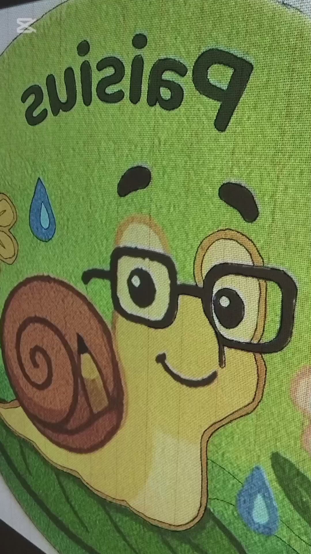 Personalizēts vilnas paklājs ar vārdu – Gliemezis