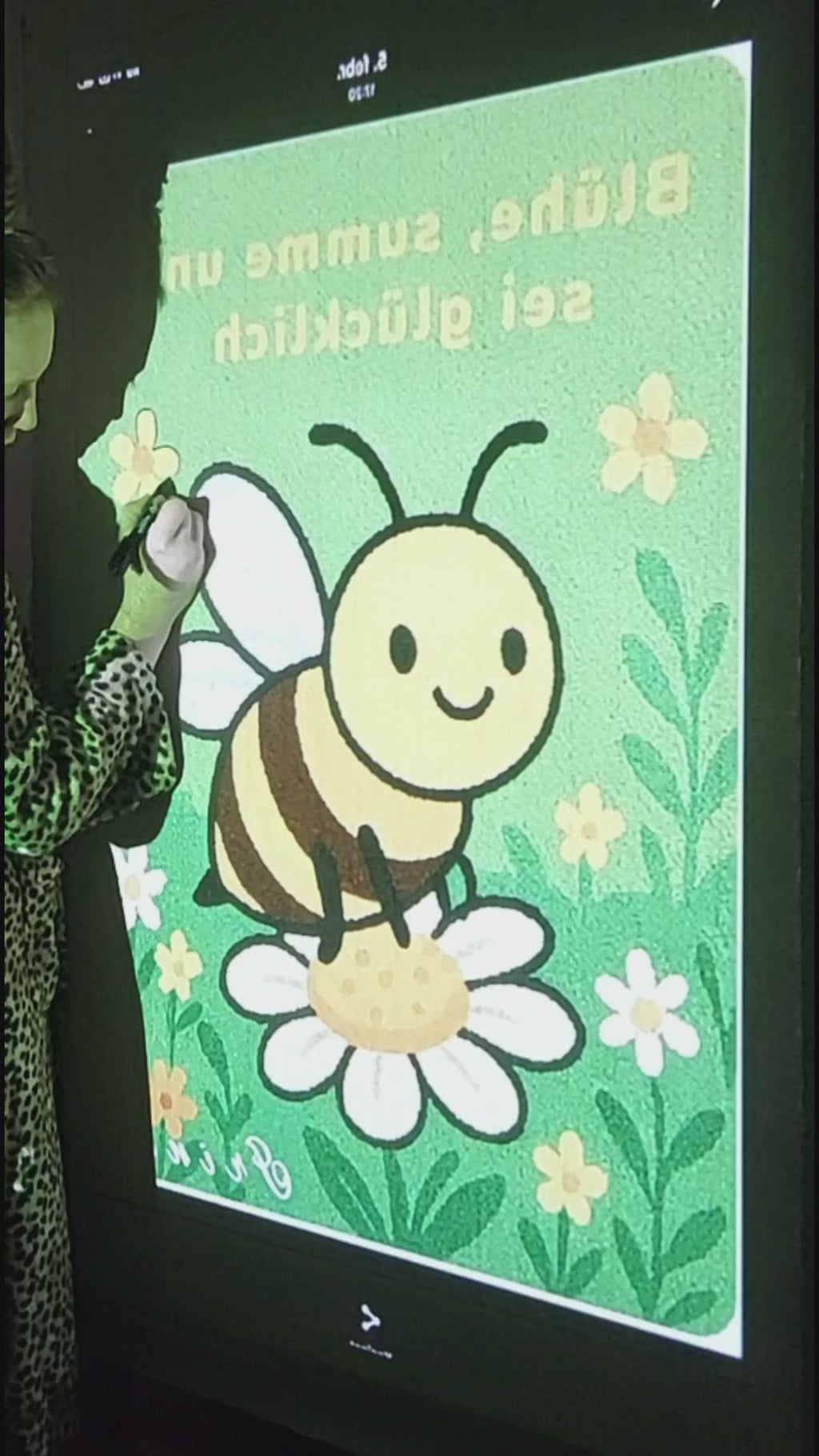 Personalizēts vilnas paklājs ar vārdu un uzrakstu – Bite