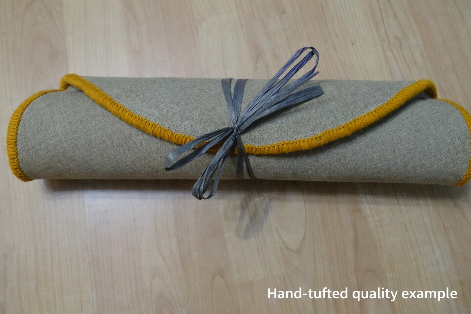 Handmade personalised teddy bear wool rug made from 100% natural wool with non-slip latex backing